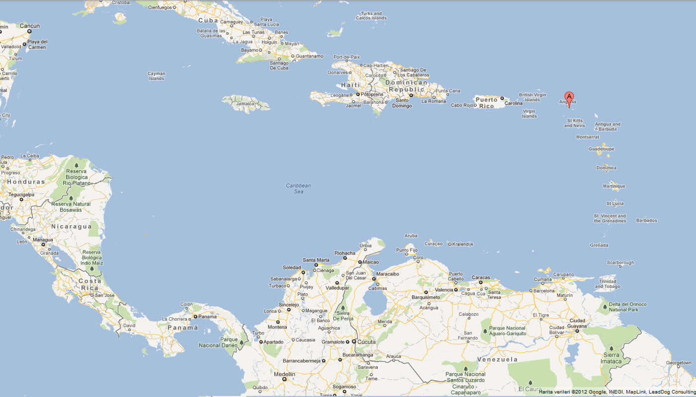 Map of Saint Martin Caribbean